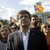 Carles Puigdemont, en la Diada 2017