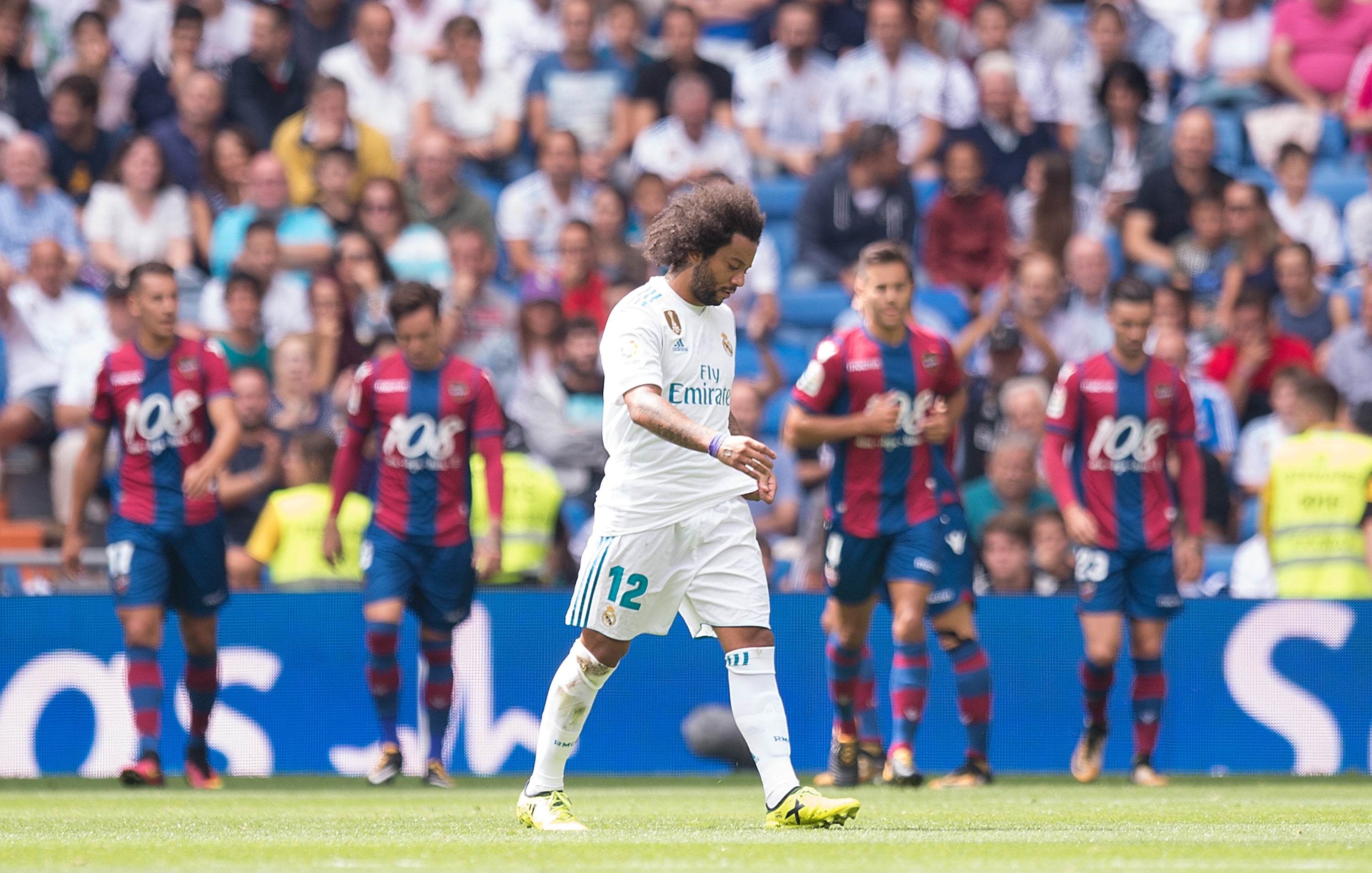 Competición sanciona con dos partidos a Marcelo por su expulsión ante el Levante Competición sanciona con dos partidos a Marcelo por su expulsión ante el Levante
