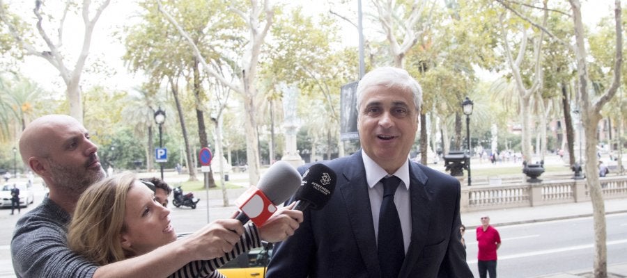 El exconseller de Justicia Germà Gordó, a su llegada a la Audiencia de Barcelona El exconseller de Justicia Germà Gordó, a su llegada a la Audiencia de Barcelona