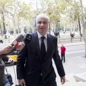  El exconseller de Justicia Germà Gordó, a su llegada a la Audiencia de Barcelona