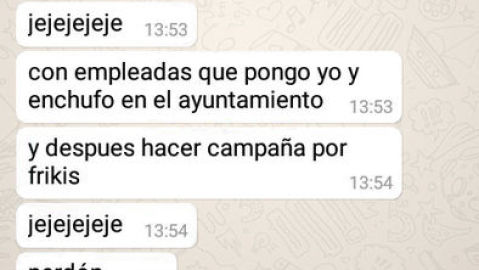 Pol&eacute;mica en la Laguna por un Whatsapp de uno de sus concejales