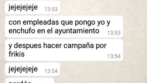 Polémica en la Laguna por un Whatsapp de uno de sus concejales Polémica en la Laguna por un Whatsapp de uno de sus concejales