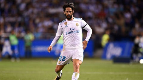 Isco, durante un partido con el Real Madrid