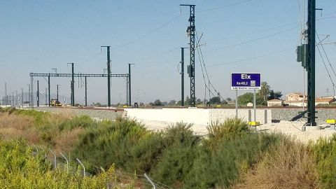 Llegada a la estaci&oacute;n del AVE de Elche