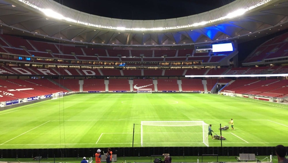 Imagen de todo el estadio Wanda Metropolitano.
