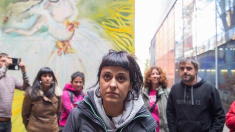 Anna Gabriel en un acto en Vitoria