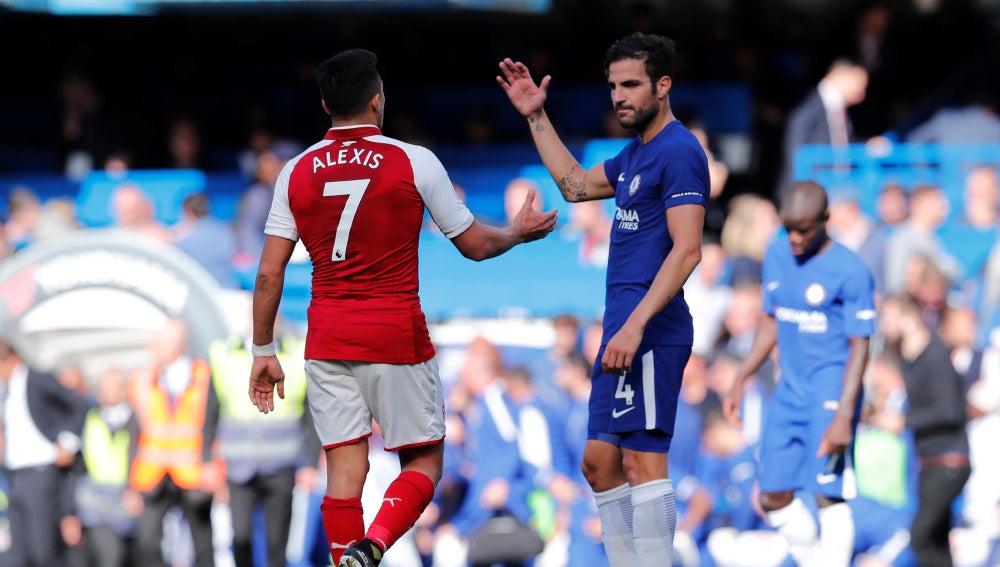 Chelsea - Arsenal, Cesc y Alexis