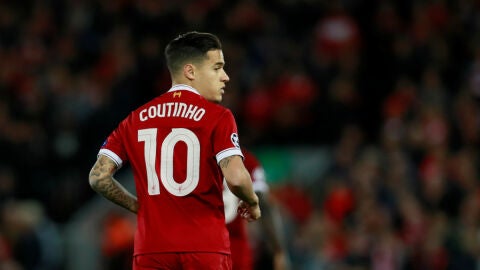 Coutinho, con el Liverpool