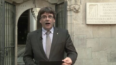 Mensaje de Puigdemont sobre el refer&eacute;ndum