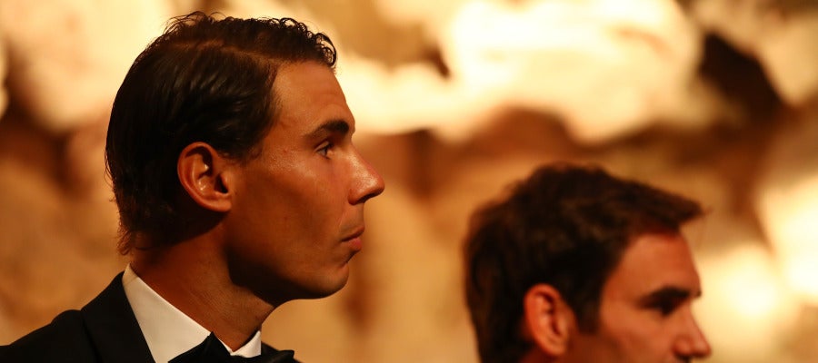 Rafa Nadal, junto a Roger Federer Rafa Nadal, junto a Roger Federer