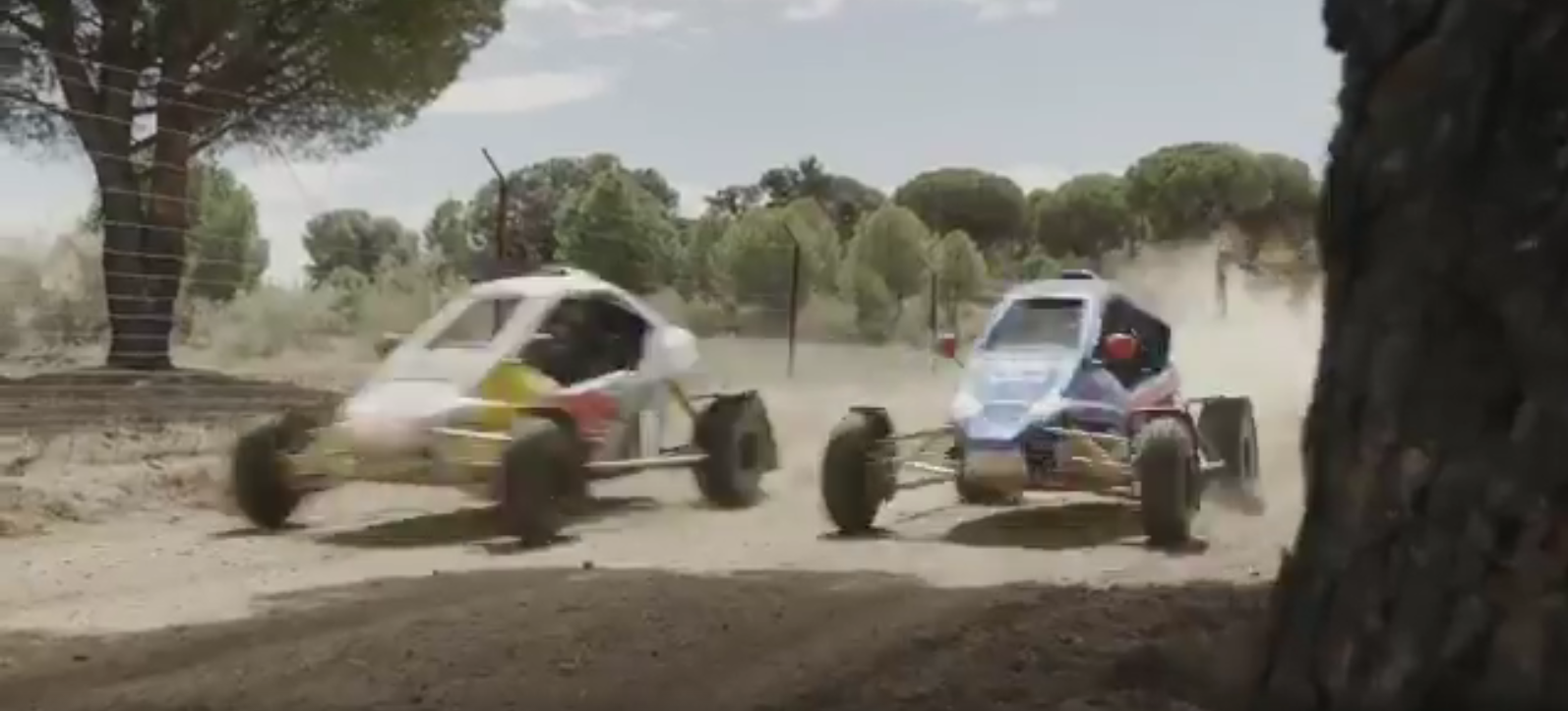 El reto de los Carlos Sainz: padre e hijo se pican en una carrera en car-cross El reto de los Carlos Sainz: padre e hijo se pican en una carrera en car-cross