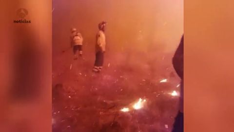 Impact&aacute;ntes im&aacute;genes del intenso incendio que est&aacute; arrasando Gran Canaria