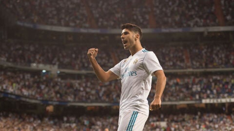 Marco Asensio celebrando un gol
