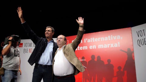 Pedro S&aacute;nchez y Miquel Iceta