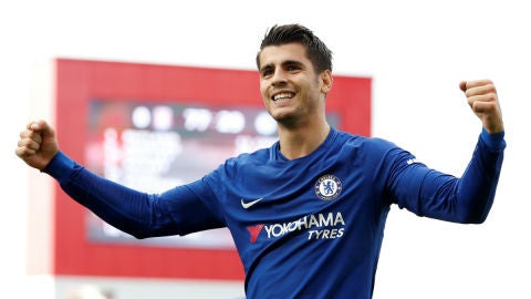 &Aacute;lvaro Morata celebra un gol