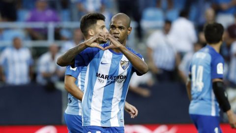 Rol&aacute;n celebra uno de sus goles contra el Athletic