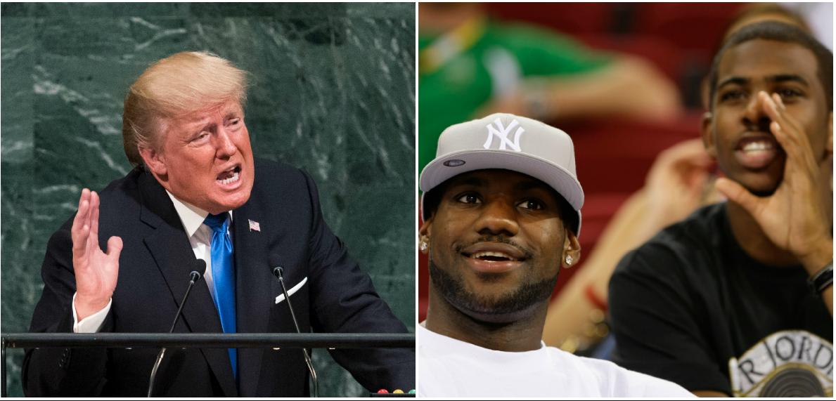 LeBron James y Chris Paul cargan contra Donald Trump: "Vago, ir a la Casa Blanca era un honor hasta que llegaste" LeBron James y Chris Paul cargan contra Donald Trump: "Vago, ir a la Casa Blanca era un honor hasta que llegaste"