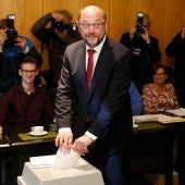 Martin Schulz votando