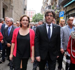 Ada Colau y Carles Puigdemont Ada Colau y Carles Puigdemont