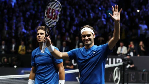 Federer, junto a Nadal