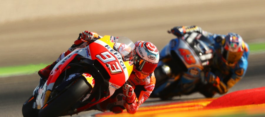 Márquez corre en Aragón Márquez corre en Aragón