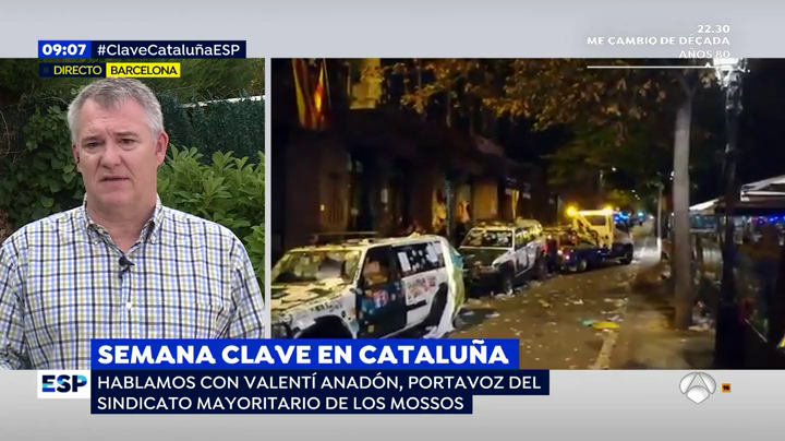 El portavoz de los Mossos: "No veríamos con buenos ojos una intervención" El portavoz de los Mossos: "No veríamos con buenos ojos una intervención"