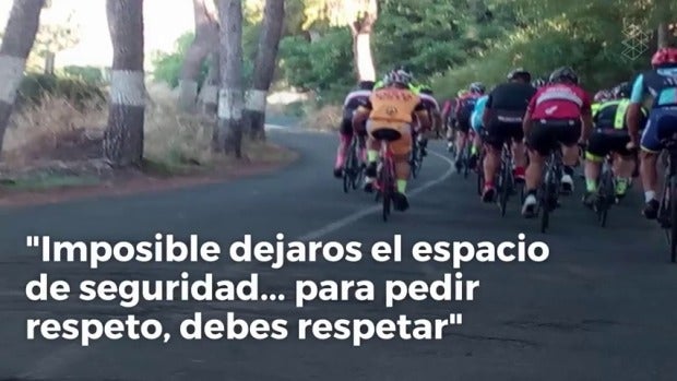 Un conductor explota contra un grupo de ciclistas: "Para pedir respeto antes debes respetar"