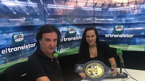 Joana Pastrana con José Ramón de la Morena. Joana Pastrana con José Ramón de la Morena.