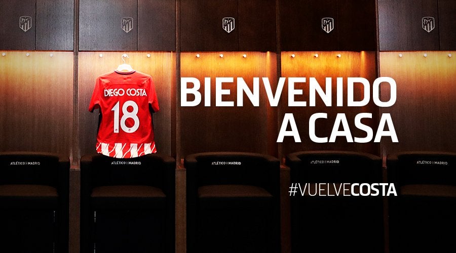 Diego Costa, nuevo jugador del Atlético de Madrid Diego Costa, nuevo jugador del Atlético de Madrid