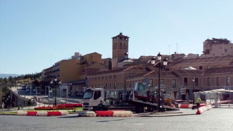 Obras en la Plaza Oriental