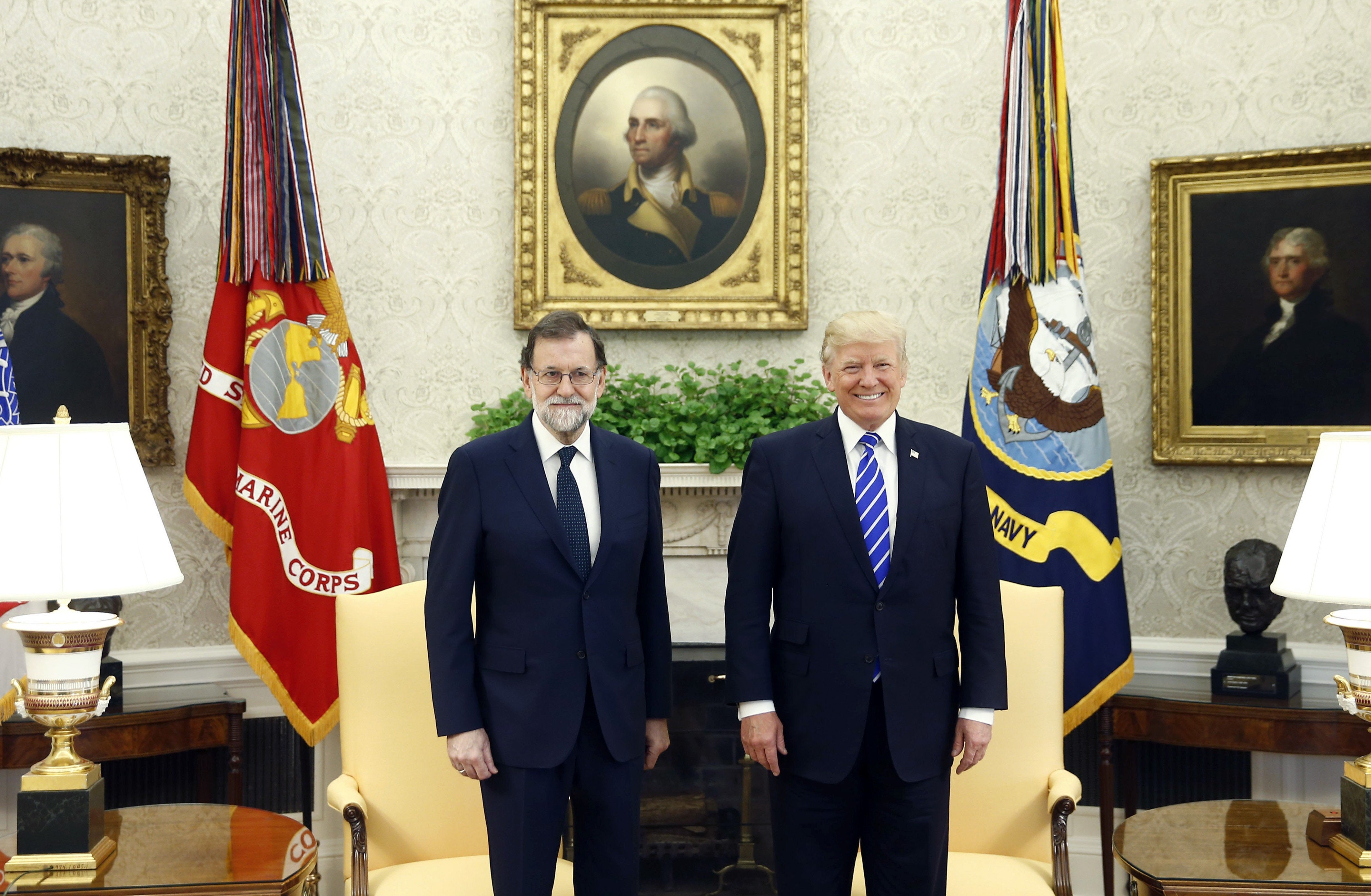 Personas físicas: El encuentro entre Rajoy y Donald Trump Personas físicas: El encuentro entre Rajoy y Donald Trump