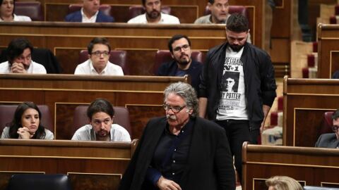 Gabriel Rufi&aacute;n y Joan Tard&agrave; abandonando el Congreso