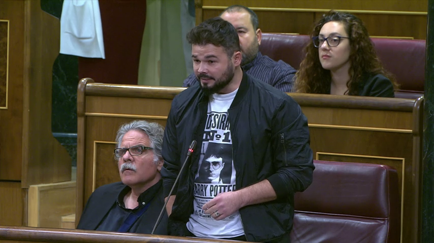Gabriel Rufián: "Cataluña quiere recuperar el país que le robaron hace 80 años" Gabriel Rufián: "Cataluña quiere recuperar el país que le robaron hace 80 años"