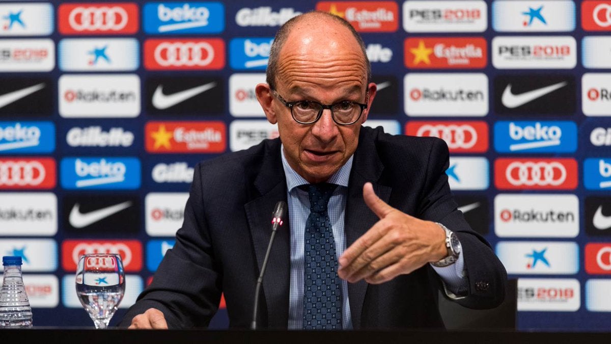 Cardoner, vicepresidente del Barça: "El 1-O llevaremos la senyera en el cuello y en el corazón" Cardoner, vicepresidente del Barça: "El 1-O llevaremos la senyera en el cuello y en el corazón"