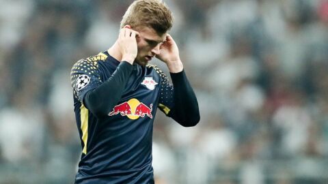 Timo Werner en el partido contra el Besiktas
