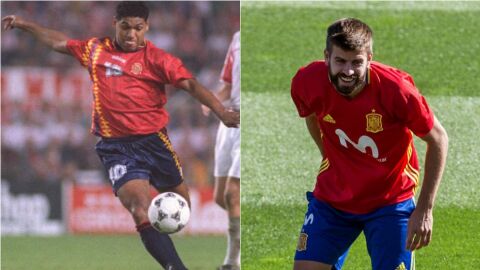 Donato y Piqu&eacute;, con la Selecci&oacute;n