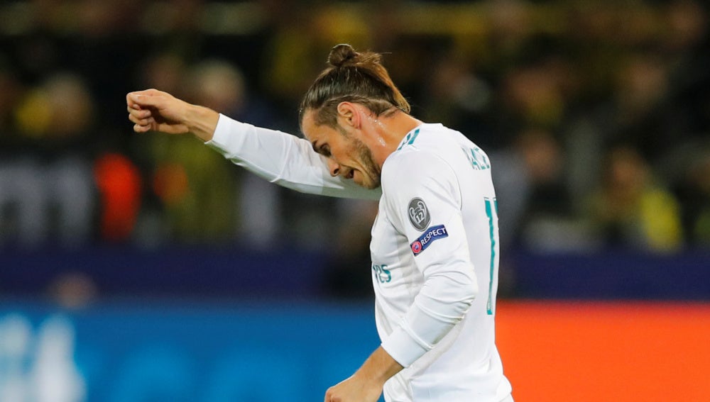 Bale, durante el partido contra el Borussia Dortmund