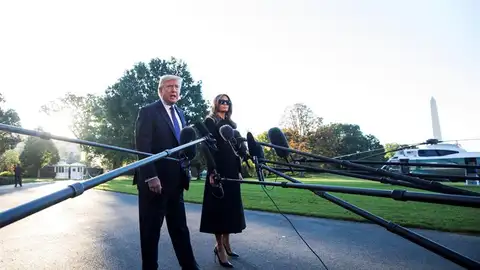 El presidente de Estados Unidos, Donald Trump y su mujer, Melania. El presidente de Estados Unidos, Donald Trump y su mujer, Melania.