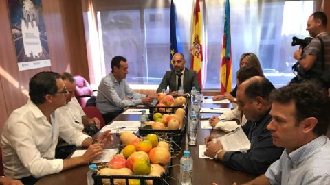 Reuni&oacute;n en la sede de Riegos de Levante