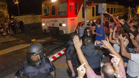 Protesta por ciudadanos en Murcia