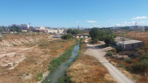 &Aacute;rea del r&iacute;o Vinalop&oacute; a su paso por Elche en la que se quiere actuar