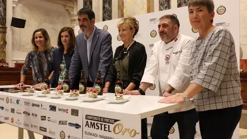 Presentación del XII Campeonato de Pintxos Amstell Oro Presentación del XII Campeonato de Pintxos Amstell Oro