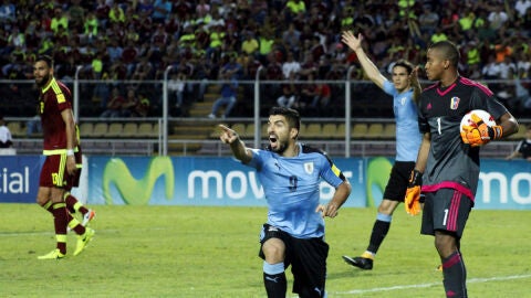 Luis Su&aacute;rez, enfadado