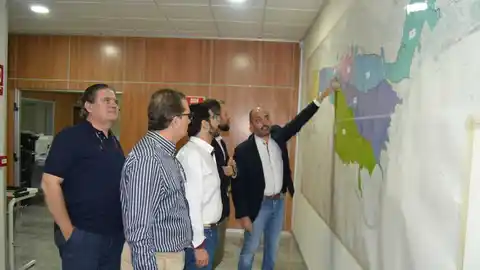 Los diputados de C's José Cano y Miguel Ángel Garaulet en Riegos de Levante Los diputados de C's José Cano y Miguel Ángel Garaulet en Riegos de Levante