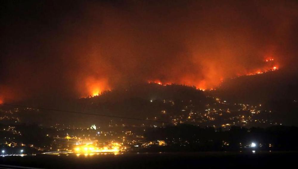 Incendio en Pontevedra