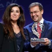 Javier Sierra y Cristina López Barrio, ganador y finalista del Premio Planeta 2017