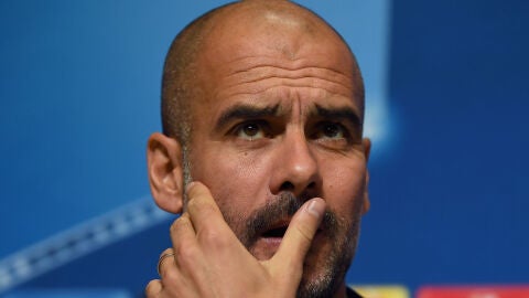 Pep Guardiola, en rueda de prensa