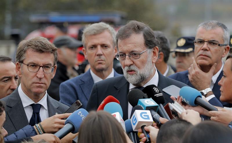 Rajoy, sobre los incendios: "Esto no se produce por casualidad, ha sido provocado" Rajoy, sobre los incendios: "Esto no se produce por casualidad, ha sido provocado"