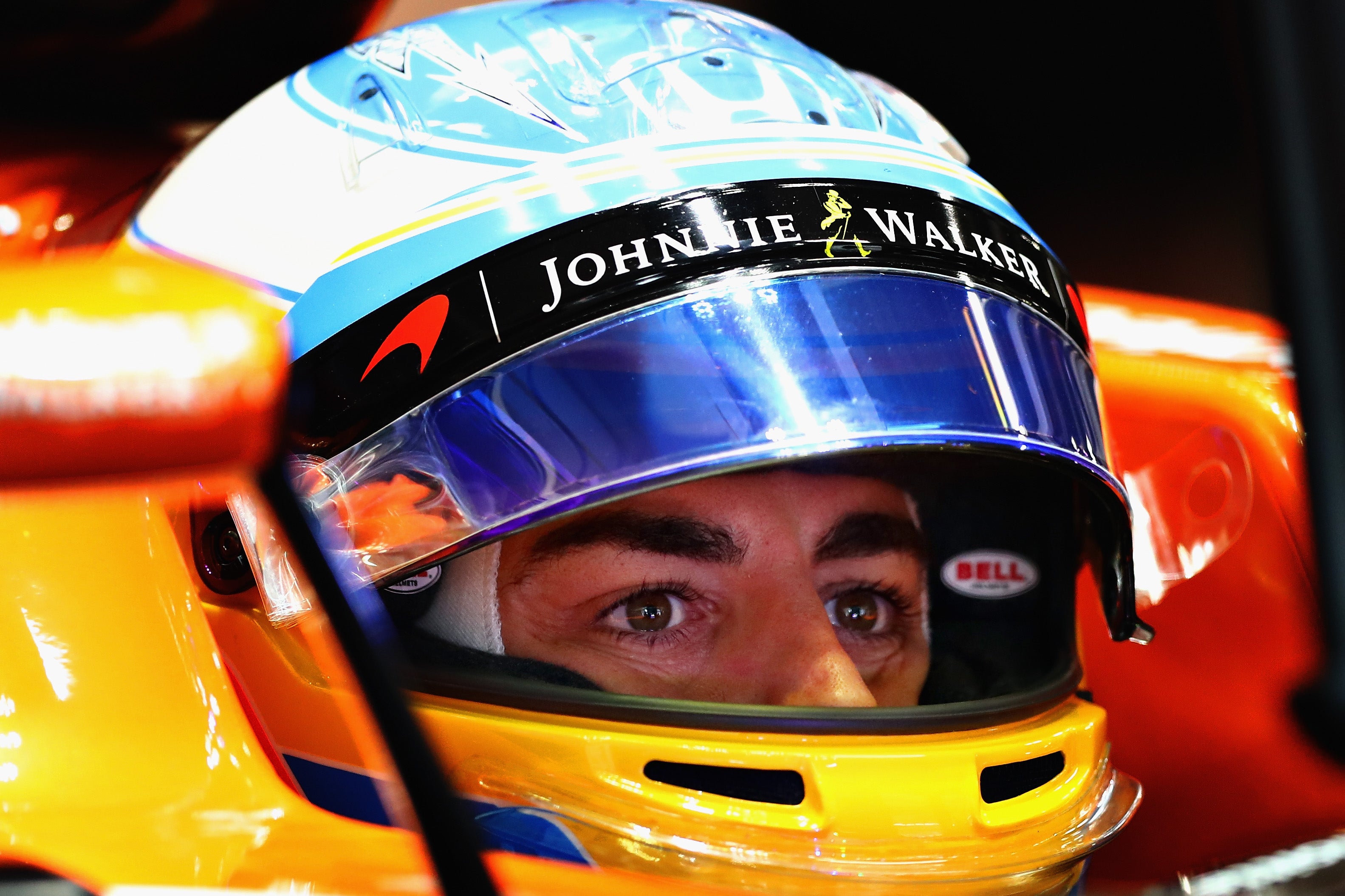 Fernando Alonso: "Estoy muy contento, pero con sol y seco en carrera será más complicado" Fernando Alonso: "Estoy muy contento, pero con sol y seco en carrera será más complicado"