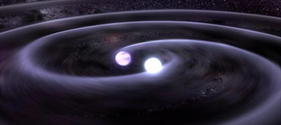 Dos estrellas de neutrones crean ondas gravitacionales Dos estrellas de neutrones crean ondas gravitacionales